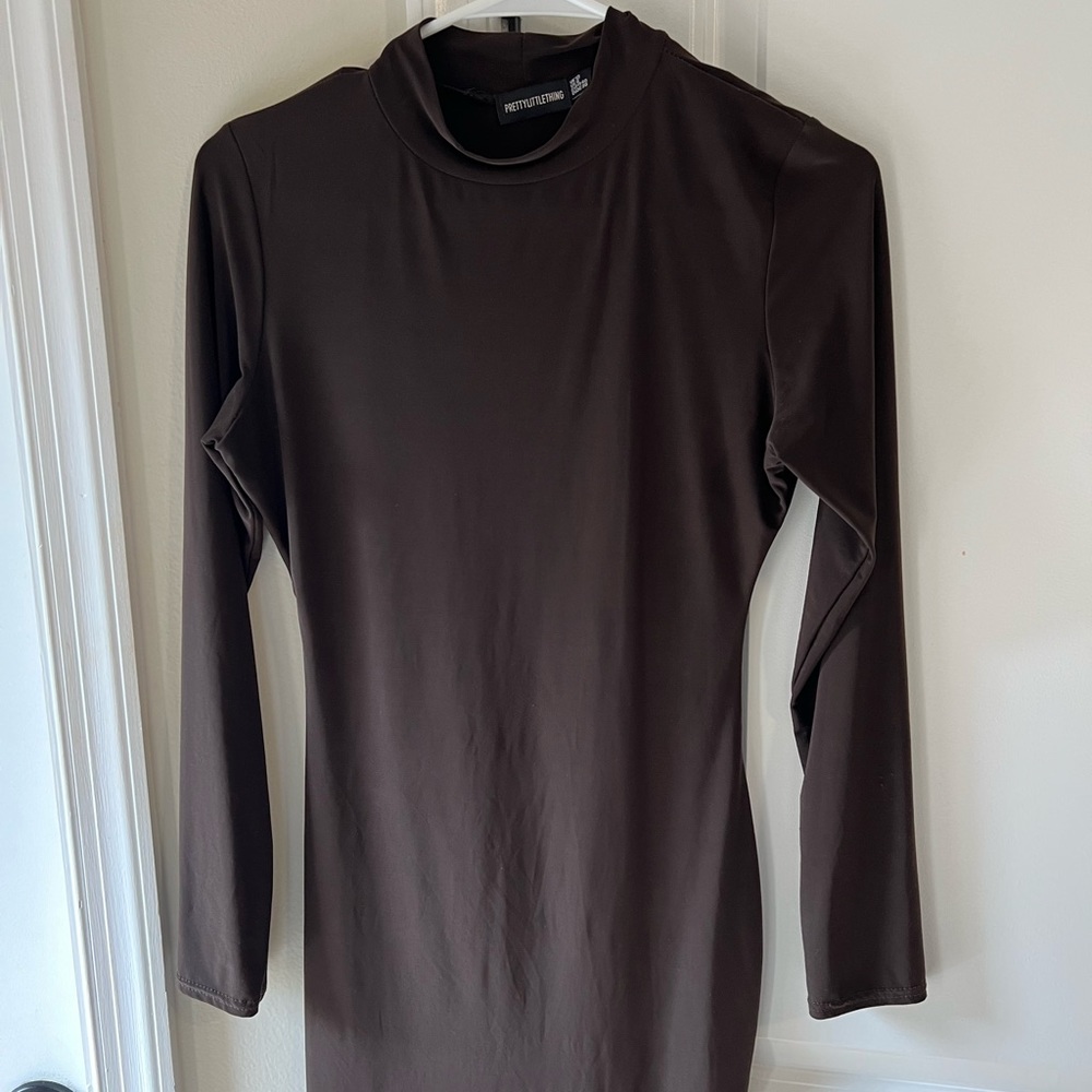 Brown Mini long sleeve dress - Picture 2 of 2